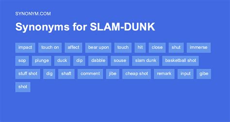 slam dunk synonym